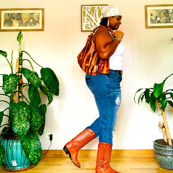 ✨Steven By Steve Madden✨ Caramel & Brown Leather Textured Shoulder Bag - Picture 14 of 15